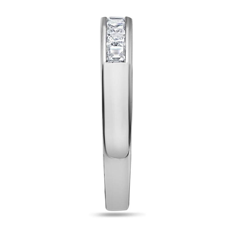 Main Image 2 of 1/2 CT. T.W. Princess-Cut Diamond Nine Stone Wedding Band in 14K White Gold (I/SI2)