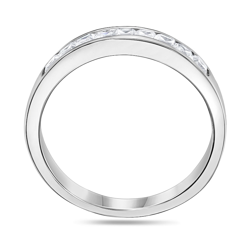 Main Image 3 of 1/2 CT. T.W. Princess-Cut Diamond Nine Stone Wedding Band in 14K White Gold (I/SI2)