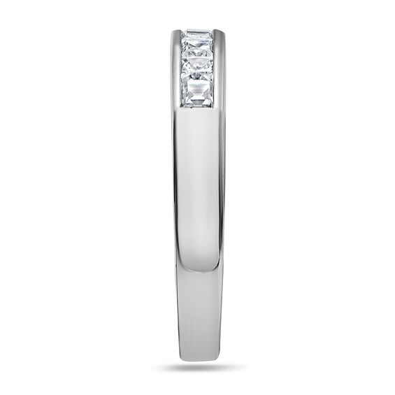 1/ CT. T.w. Princess-Cut Diamond Nine Stone Wedding Band in Platinum (I/Si2