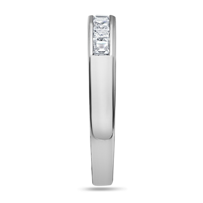 Main Image 2 of 1/2 CT. T.W. Princess-Cut Diamond Nine Stone Wedding Band in Platinum (I/SI2)