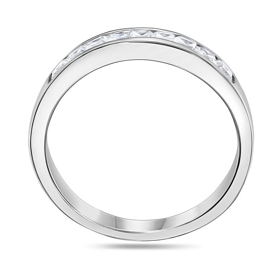 1/ CT. T.w. Princess-Cut Diamond Nine Stone Wedding Band in Platinum (I/Si2