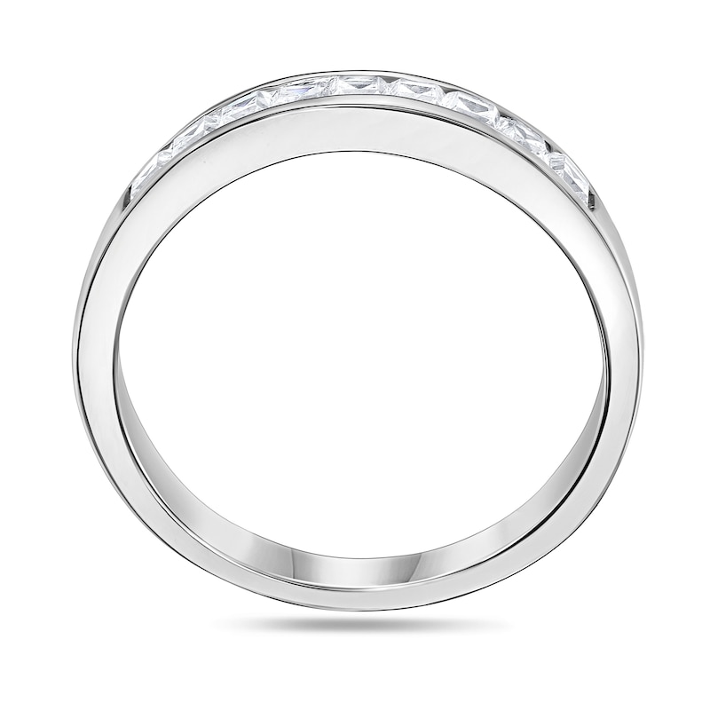 Main Image 3 of 1/2 CT. T.W. Princess-Cut Diamond Nine Stone Wedding Band in Platinum (I/SI2)