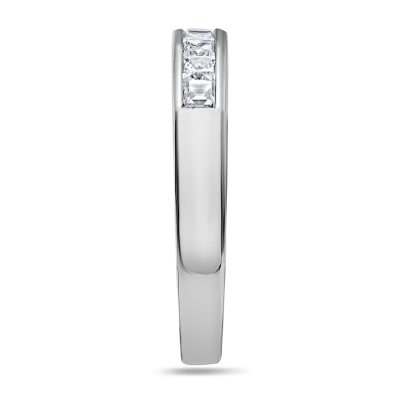 1/2 CT. T.w. Princess-Cut Diamond Nine Stone Wedding Band in 14K White Gold (H/Vs2)