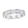 Thumbnail Image 1 of 1 CT. T.W. Princess-Cut Diamond Nine Stone Wedding Band in 14K White Gold (I/SI2)