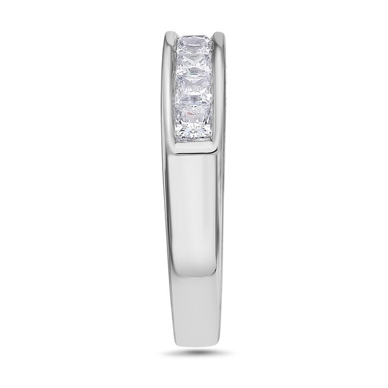 1 CT. T.w. Princess-Cut Diamond Nine Stone Wedding Band in 14K White Gold (I/Si2)