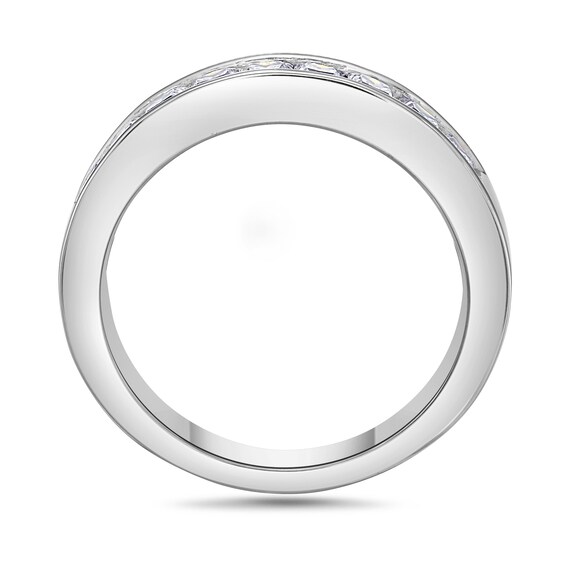 1 CT. T.w. Princess-Cut Diamond Nine Stone Wedding Band in 14K White Gold (I/Si2)