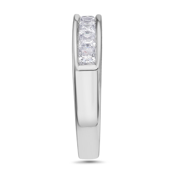 1 CT. T.w. Princess-Cut Diamond Nine Stone Wedding Band in Platinum (I/Si2)