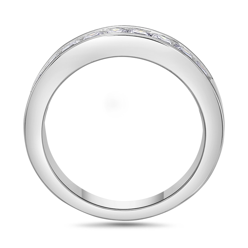 Main Image 3 of 1 CT. T.W. Princess-Cut Diamond Nine Stone Wedding Band in Platinum (I/SI2)