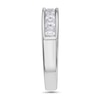 Thumbnail Image 2 of 1 CT. T.W. Princess-Cut Diamond Nine Stone Wedding Band in 14K White Gold (H/VS2)