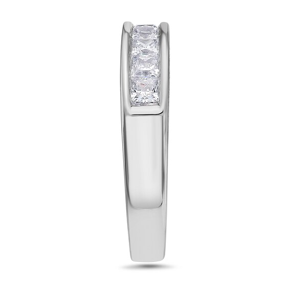 1 CT. T.w. Princess-Cut Diamond Nine Stone Wedding Band in 14K White Gold (H/Vs2)