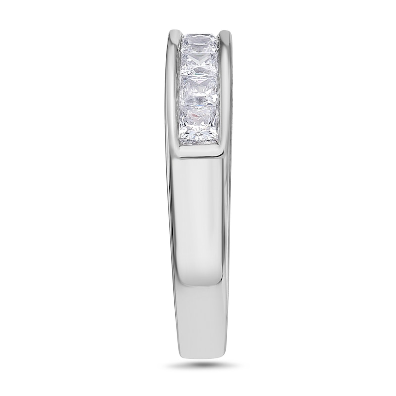 Main Image 2 of 1 CT. T.W. Princess-Cut Diamond Nine Stone Wedding Band in 14K White Gold (H/VS2)