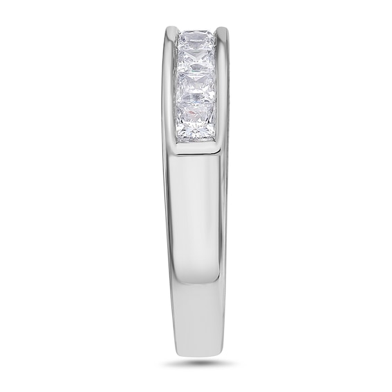 1 CT. T.w. Princess-Cut Diamond Nine Stone Wedding Band in Platinum (H/Vs2)