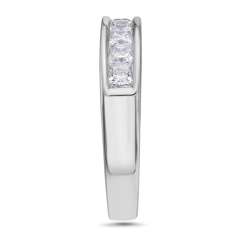Main Image 2 of 1 CT. T.W. Princess-Cut Diamond Nine Stone Wedding Band in Platinum (H/VS2)