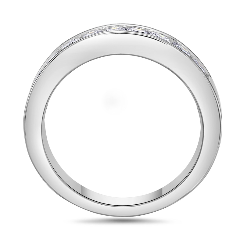 Main Image 3 of 1 CT. T.W. Princess-Cut Diamond Nine Stone Wedding Band in Platinum (H/VS2)