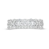 Thumbnail Image 4 of 3/4 CT. T.W. Diamond Triple Row Band in 10K White Gold