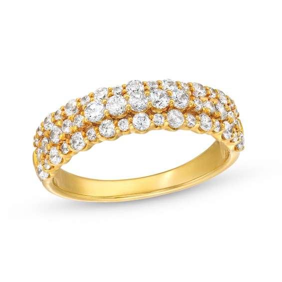 3/4 CT. T.w. Diamond Triple Row Band in 10K Gold