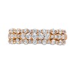 Thumbnail Image 4 of 3/4 CT. T.W. Diamond Triple Row Band in 10K Rose Gold