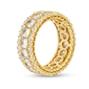 Thumbnail Image 3 of 4 CT. T.W. Diamond Scallop Frame Bubble Edge Band in 10K Gold
