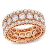 Thumbnail Image 1 of 5 CT. T.W. Diamond Scallop Frame Bubble Edge Band in 10K Rose Gold