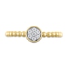 Thumbnail Image 3 of 1/10 CT. T.W. Round Multi-Diamond Bead Shank Ring in 10K Gold