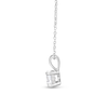 Thumbnail Image 3 of Certified Center Diamond Solitaire 1/2 CT. T.W. Halo Hidden Pendant in 14K White Gold (I/I1)