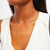 Thumbnail Image 2 of Certified Princess-Cut Center Diamond Solitaire 1/2 CT. T.W. Hidden Halo Pendant in 14K Gold (I/I1)