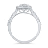 Thumbnail Image 3 of 1/2 CT. T.W. Pear Multi-Diamond Teardrop Frame Ring in 10K White Gold