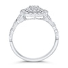 Thumbnail Image 3 of 5/8 CT. T.W. Diamond Floral Frame Ornate Vintage-Style Ring in 10K White Gold