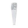 Thumbnail Image 2 of 1/4 CT. T.W. Baguette Diamond Edge Wavy Band in 10K White Gold