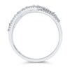 Thumbnail Image 3 of 1/4 CT. T.W. Baguette Diamond Edge Wavy Band in 10K White Gold