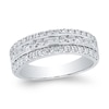 Thumbnail Image 1 of 1 CT. T.W. Baguette Diamond Edge Triple Row Band in 10K White Gold