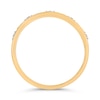 Thumbnail Image 2 of 1/6 CT. T.W. Baguette Diamond Alternating Quad Vintage-Style Band in 10K Gold