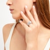 Thumbnail Image 2 of 1-1/2 CT. T.W. Oval Multi-Diamond Enhancer Bridal Set in 10K White Gold