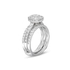 Thumbnail Image 4 of 1-3/4 CT. T.W. Cushion Multi-Diamond Enhancer Bridal Set in 10K White Gold
