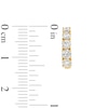 Thumbnail Image 3 of 1 CT. T.W. Certified Diamond Huggie Hoop Earrings in 14K Gold (H/I1)