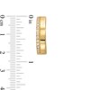 Thumbnail Image 3 of 1/2 CT. T.W. Certified Diamond Edge Huggie Hoop Earrings in 14K Gold (H/I1)