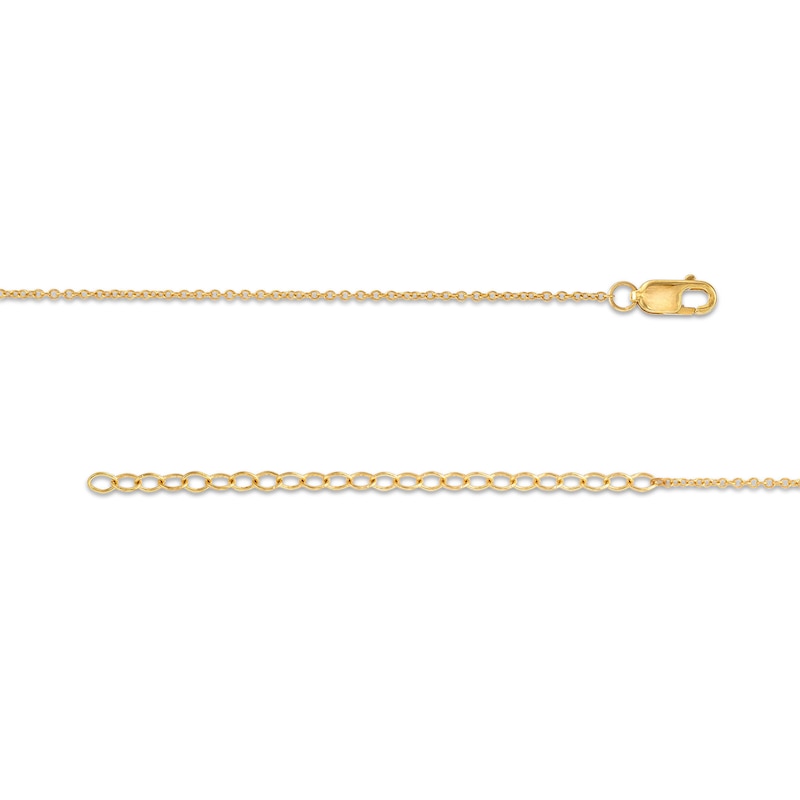 Main Image 3 of 1/20 CT. T.W. Multi-Diamond Star Adjustable Bracelet in 10K Gold - 8.0&quot;
