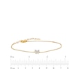 Thumbnail Image 4 of 1/20 CT. T.W. Multi-Diamond Butterfly Adjustable Bracelet in 10K Gold - 8.0"