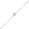 Thumbnail Image 1 of 1/20 CT. T.W. Multi-Diamond Heart Adjustable Bracelet in 10K Gold - 8.0"