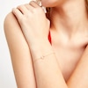 Thumbnail Image 2 of 1/20 CT. T.W. Diamond Horseshoe Adjustable Bracelet in 10K Gold - 8.0"