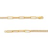 Thumbnail Image 3 of 1 CT. T.W. Certified Diamond Double Row Paper Clip Chain Bracelet in 14K Gold (H/I1) - 7.25"