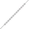 Thumbnail Image 1 of 1 CT. T.W. Certified Multi-Diamond Station Bracelet in 14K White Gold (H/I1)
