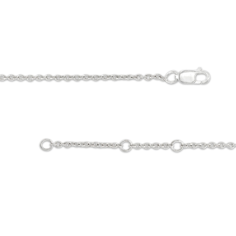 Main Image 3 of 1 CT. T.W. Certified Multi-Diamond Station Bracelet in 14K White Gold (H/I1)