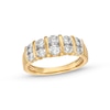 Thumbnail Image 1 of 1 CT. T.W. Certified Diamond Ten Stone Double Row Ring in 14K Gold (H/I1)
