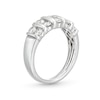 Thumbnail Image 3 of 1 CT. T.W. Certified Diamond Ten Stone Double Row Ring in 14K White Gold (H/I1)