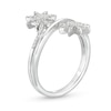 Thumbnail Image 3 of 1/5 CT. T.W. Diamond Double Star Wrap Ring in 10K White Gold