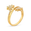 Thumbnail Image 3 of 1/5 CT. T.W. Diamond Double Sun Wrap Ring in 10K Gold