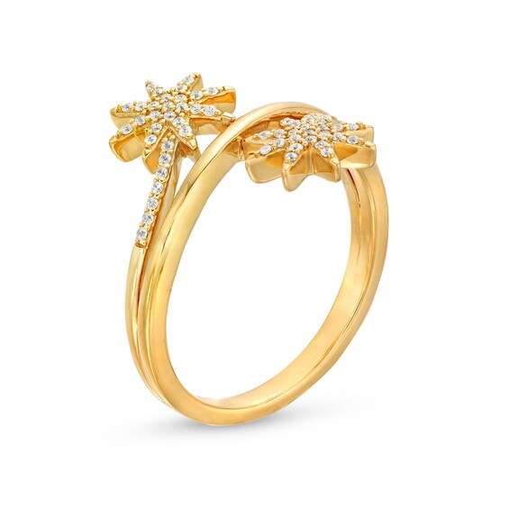 1/5 CT. T.w. Diamond Double Sun Wrap Ring in 10K Gold