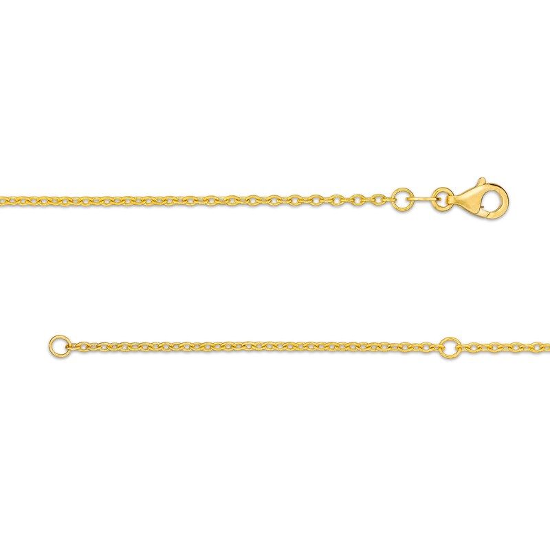 Main Image 3 of 1 CT. T.W. Certified Diamond Double Row Cross Pendant in 14K Gold (H/I1)