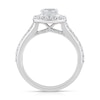 Thumbnail Image 4 of Sideways 1 CT. T.W. Oval Diamond Frame Engagement Ring in 14K White Gold